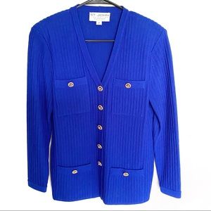 St John By Marie Gray Ribbed Knot Cardigan